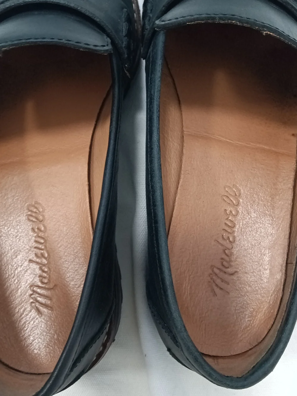 Madewell Women's Black Leather The Corinne Lugsole Loafers Size 7